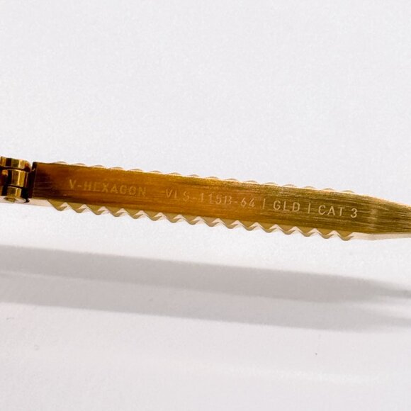 NEW VALENTINO V-HEXAGON VLS-115B WOMEN GREEN TITANIUM SUNGLASSES VALENTINO - Picture 11 of 12